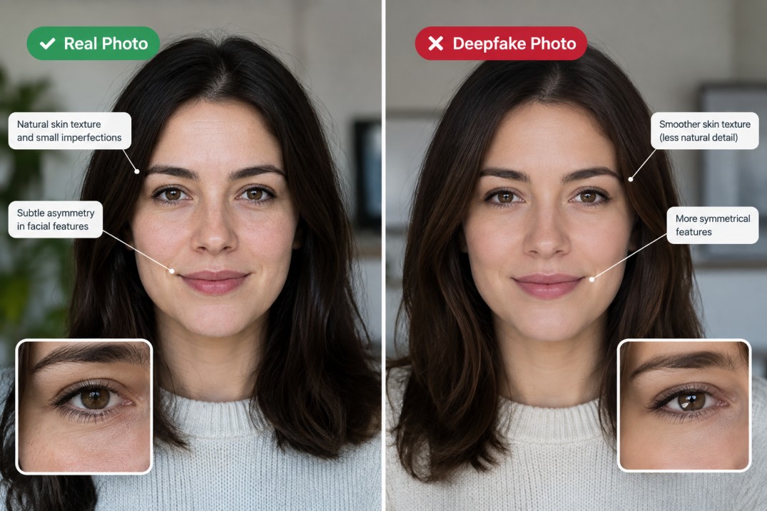 Deepfake face being scanned during identity verification