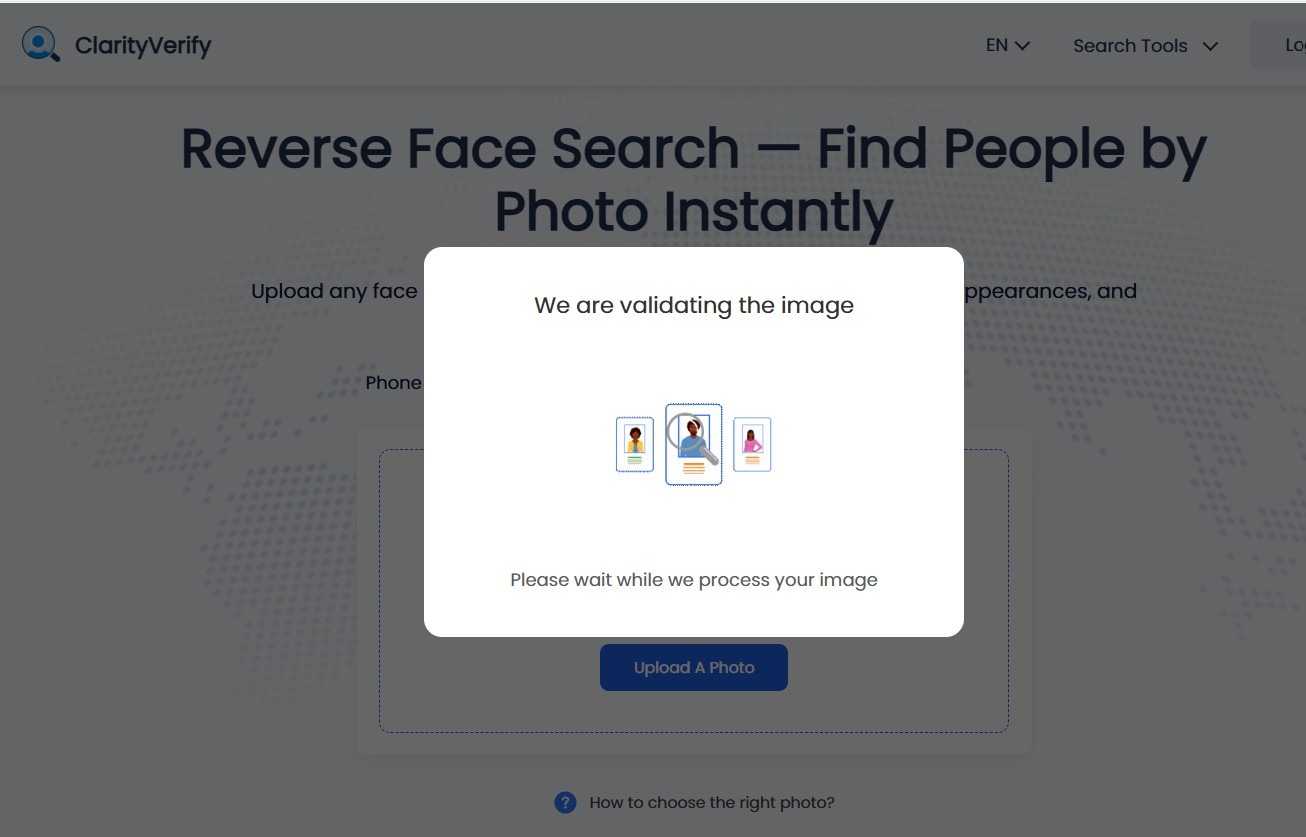 Reverse face search